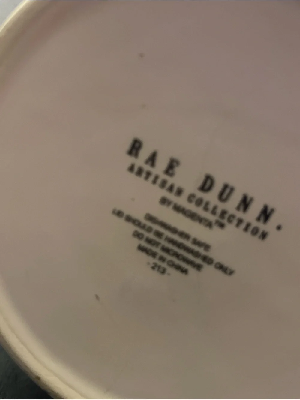 Rae Dunn 'GARLIC' Ceramic Cellar Canister Jar with ceramic lid